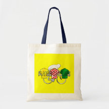 Cycling Jerseys Yellow Green and Red Polka Dot Bag