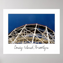 'Cyclone Rollercoaster' Poster