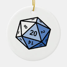 d20 christmas tree ornaments