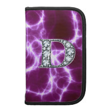 D "Diamond Bling" Lightning Rickshaw Folio Organizers