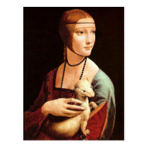 Da Vinci: Lady With The Ermine Post Card