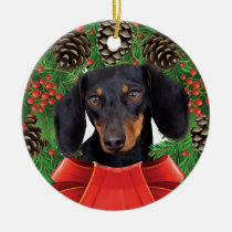 Dachshun Christmas Ornament ornaments