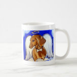 dachshund angel coffee mug