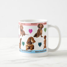 Dachshund Coffee Cup | Brown Doxies Allsorts Mug