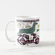 Dachshund Coffee Cup | Travelling Dachshund Cup Mug