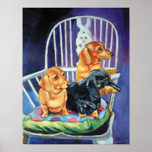 Dachshund Dog Poster Print
