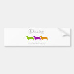 Dachshund - Doxie original artful designs Bumper Sticker