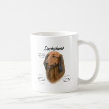Dachshund (longhair) History Design Coffee Mug