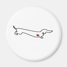 Dachshund Love Fridge Magnets