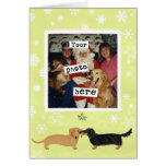 Dachshund Mistletoe Kiss Template Card