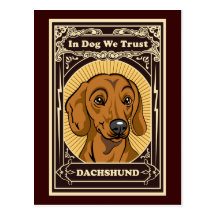 Dachshund Postcard