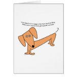 Dachshund Stupid Dog Tricks...for Poodles! Greeting Cards