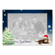 Dachshund Xmas Photo Card (Customisable)
