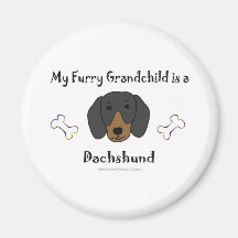 DachshundBlackTan Fridge Magnet