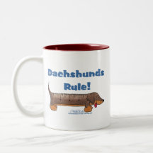 Dachshunds Rule Coffee Mugs