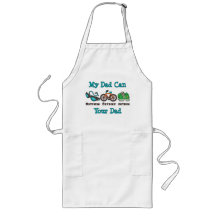 Dad Outswim Outbike Outrun Triathlon Apron