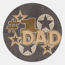 Dad Round Sticker