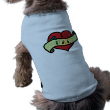 Dad Tattoo Heart Pet T-shirt