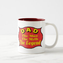 Dad The Legend Fathers Day Gifts Coffee Mugs