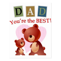 Dad, You're the best. Post Cards
