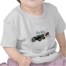 Daddy and Me Girl Tractors T Shirts