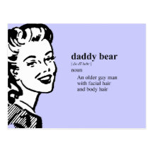 DADDY BEAR POSTCARDS