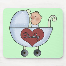 Daddys Baby Boy Mouse Pads