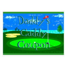 Daddy's Caddy Coupon Business Card Templates