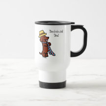 Daddy's Dachshund Cartoon Coffee Mugs
