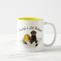 Daddy's Lil Helper Choc Lab Mug