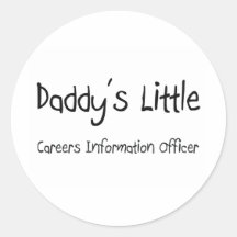 Daddy's Little Careers Information Officer Sticker