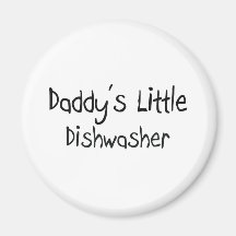 Daddy's Little Dishwasher Refrigerator Magnets