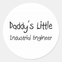 Daddy's Little Industrial Engineer Stickers