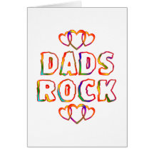 Dads Rock Greeting Cards