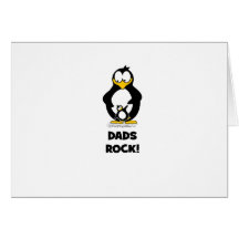 Dads Rock Penguin Cards