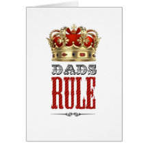 Dads RULE - Father´s Day Felicitaciones