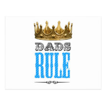 Dads RULE - Father´s Day Tarjetas Postales