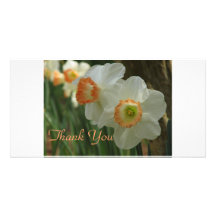 Daffodil Thank You Photo Card Template