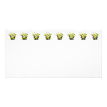 Daffodils and Buds Photo Card Template