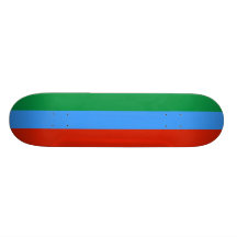 Dagestan, Russia flag Custom Skateboard