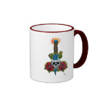 Dagger, Skull, and Roses Mug mugs