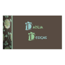 Dahlia Designs Decorator Business Card