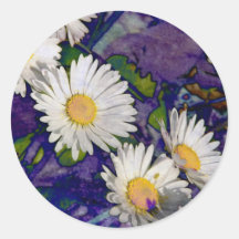 daisies time round stickers