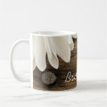 Daisy and Barn Wood Country Wedding Coffee Mug
