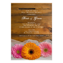 Daisy Trio Country Post Wedding Brunch Personalised Invites