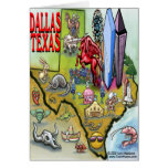 Dallas TEXAS Map Card