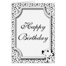 Dalmatian Birthday Card