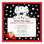 Dalmatian Fireman Boy Baby Shower Invitation