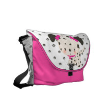 Dalmatian Messenger Bag Pink
