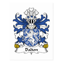Dalton Family Crest Post Card